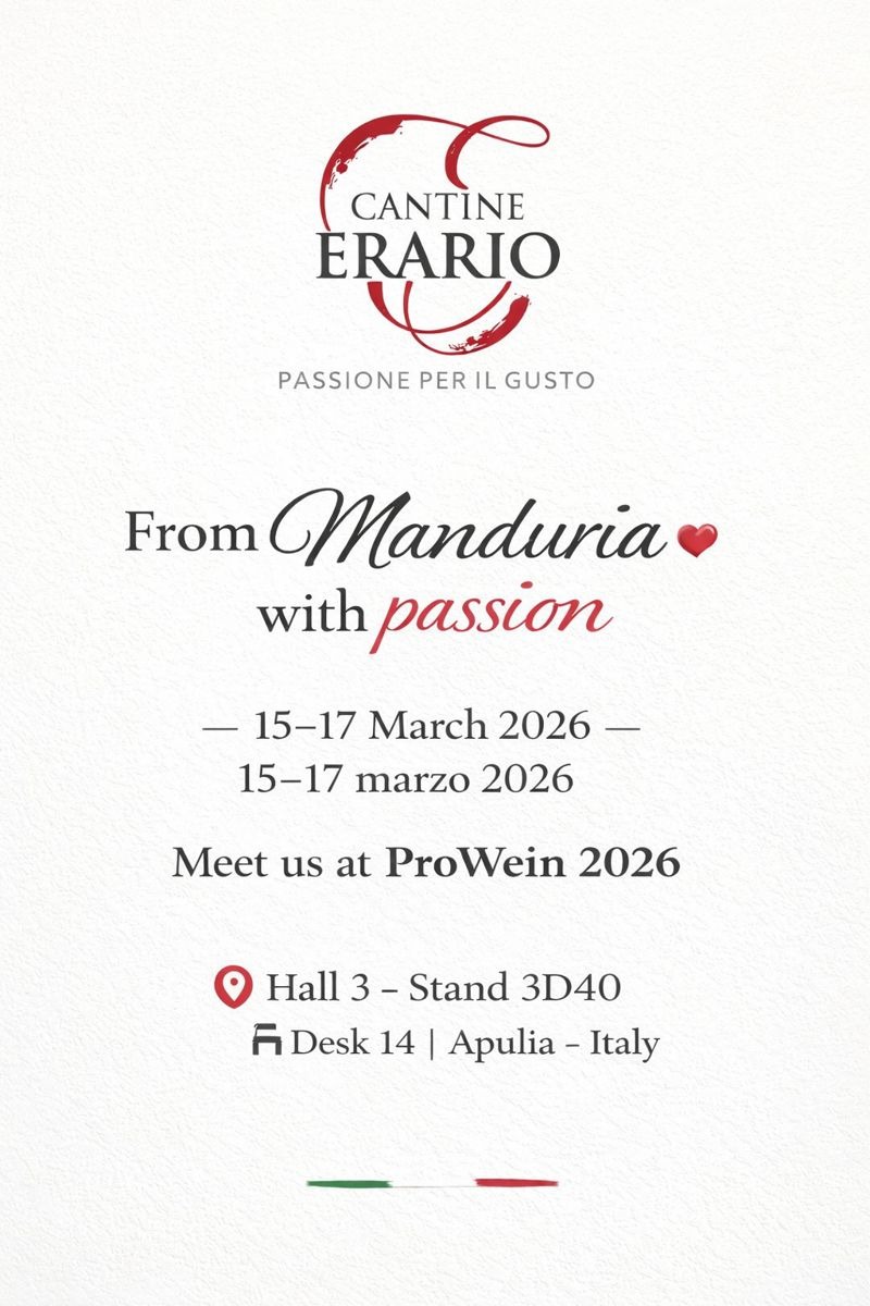 Invito Cantine Erario ProWein 2026
